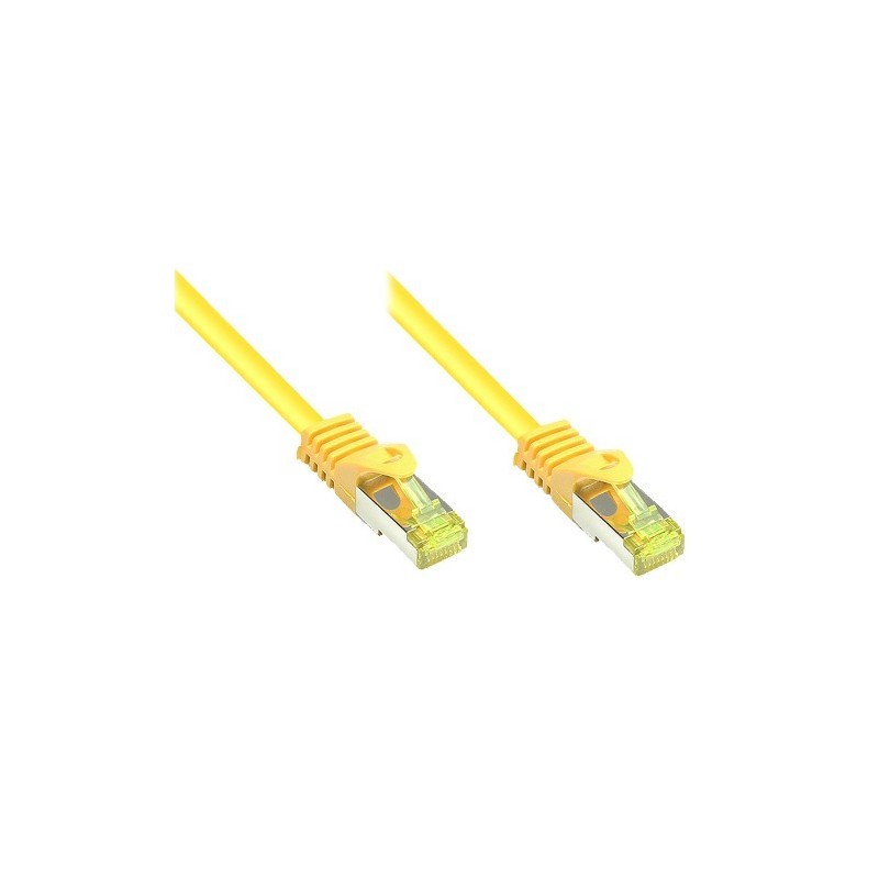 Good Connections Patchkabel con Cat. 7 Rohkabel S/FTP gelb 0,25m